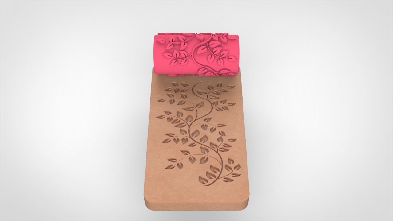 وردنه طرح برجسته سایز کوچک RL412